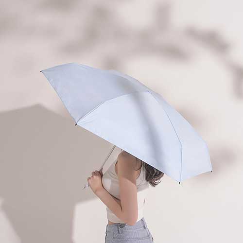 Konggu Mini Folding Umbrella White